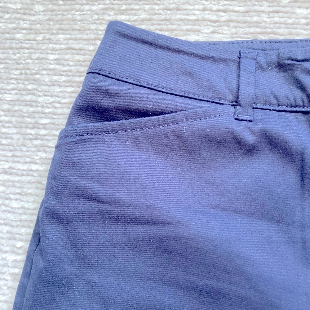 Talbots Perfect Crop Pants Navy Blue Size 6 Classic Business Casual - Picture 2 of 5